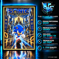 Sonic Rings of Gold Flat Straight Mount Premium Quality Flat Frame