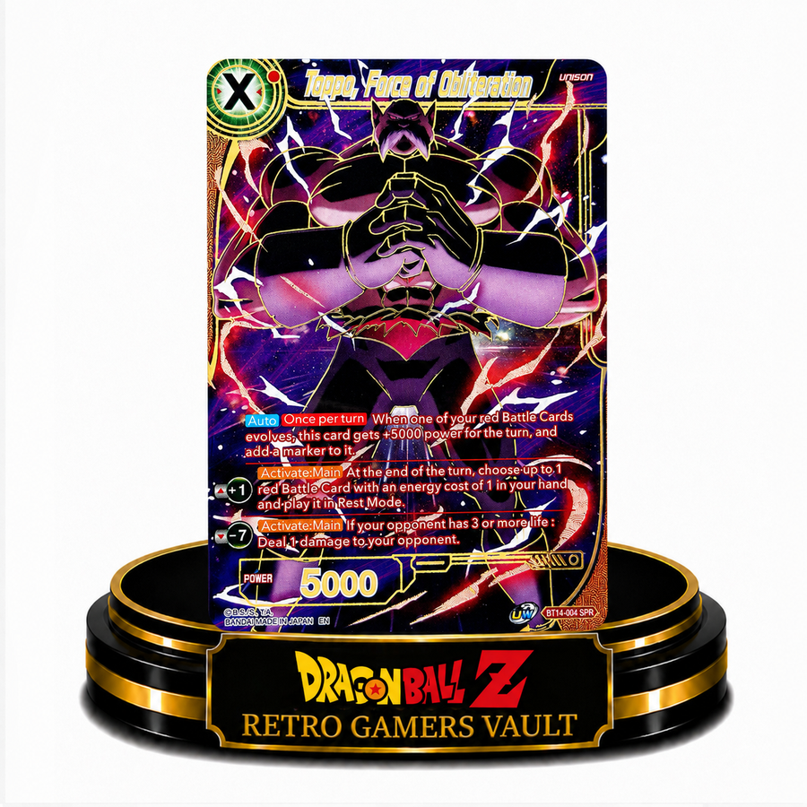 Toppo,Force of Obliteration BT14-004 SPR Single Card Mint