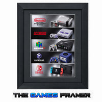 Nintendo Evolution Framed Art Print - 5 Choices Professional Mount