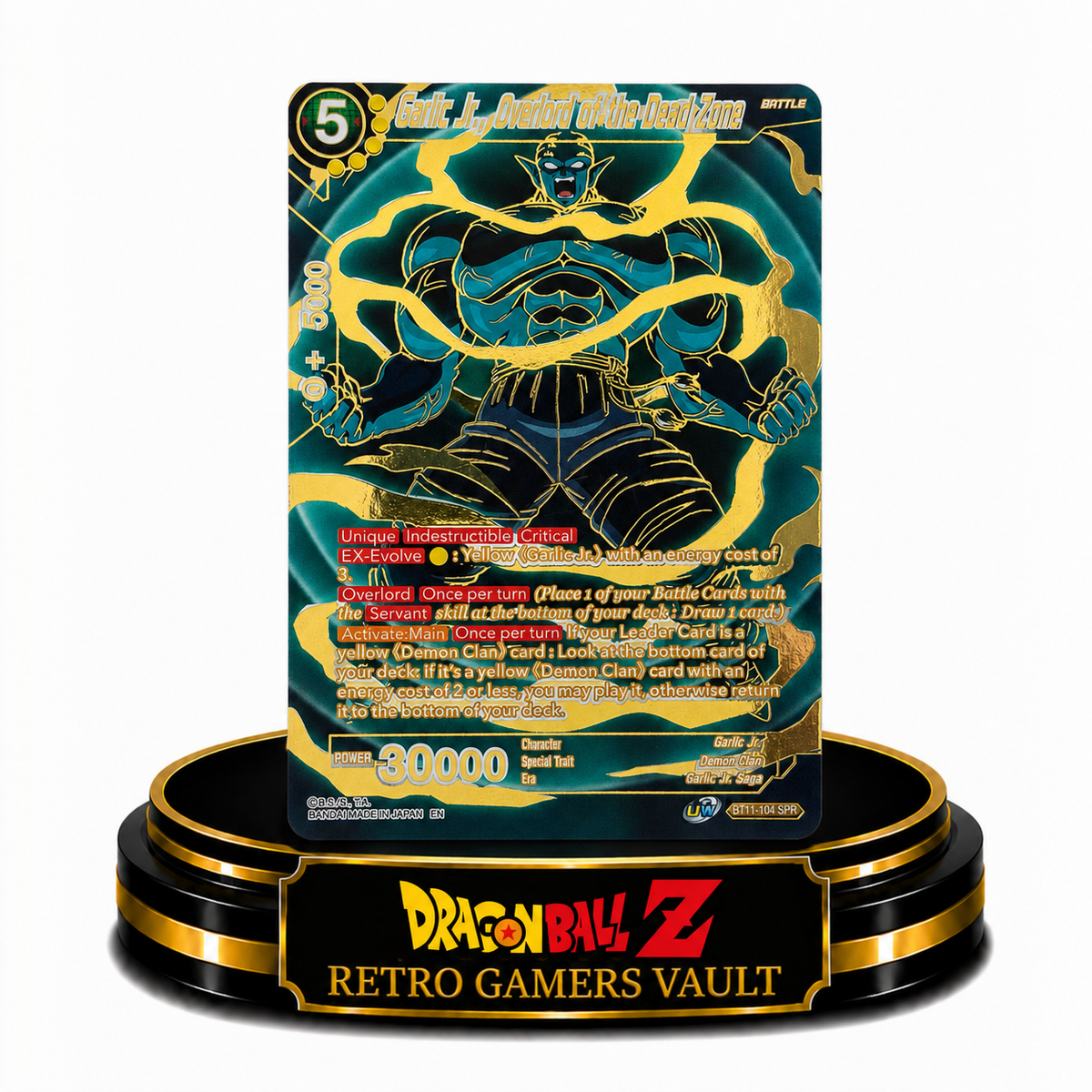 Garlic Jr,Overlord of the Dead Zone BT11-104 SPR Single Card Mint