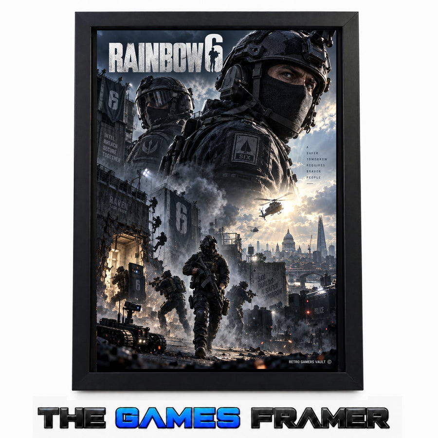 Rainbow 6 Straight Mount Premium Quality Flat Frame