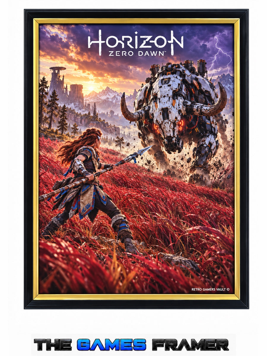 Horizon zero Dawn  Flat Straight Mount Premium Quality Flat Frame