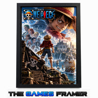 One Piece Luffy Straight Mount Premium Quality Frame