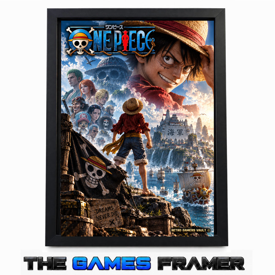 One Piece Luffy Straight Mount Premium Quality Frame