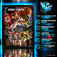 Street Fighter 6 Ryu vs Blanka Straight Mount Premium Quality Flat Frame