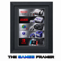 Nintendo Evolution Framed Art Print - 5 Choices Professional Mount