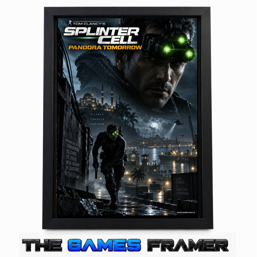 Splinter Cell Pandora Tomorrow  Mount Premium Quality Flat Frame