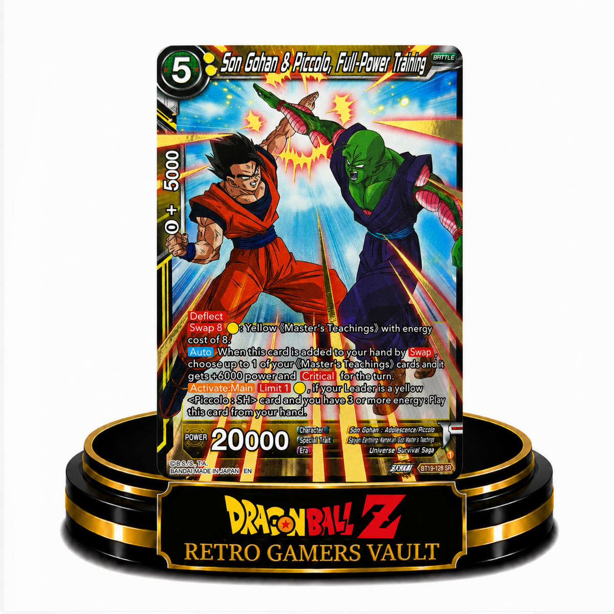 Son Gohan & Piccolo, Full Power Training BT19-128 SR Single Card Mint