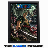 One Piece Zoro Straight Mount Premium Quality Frame
