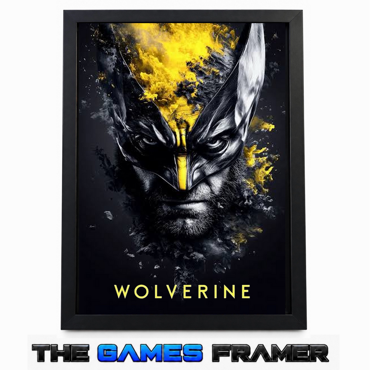 Wolverine Comic V2 Straight Mount Premium Quality Flat Frame