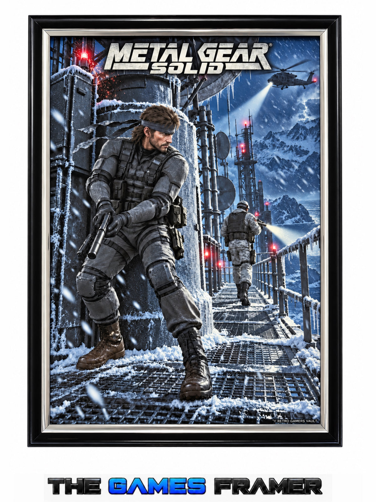 Metal Gear Solid Flat Straight Mount Premium Quality Flat Frame