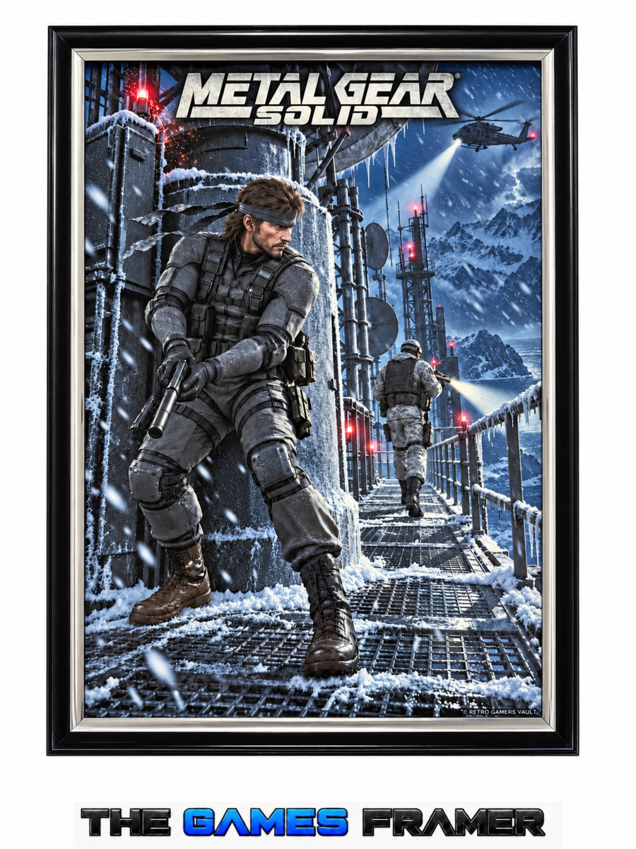 Metal Gear Solid Flat Straight Mount Premium Quality Flat Frame