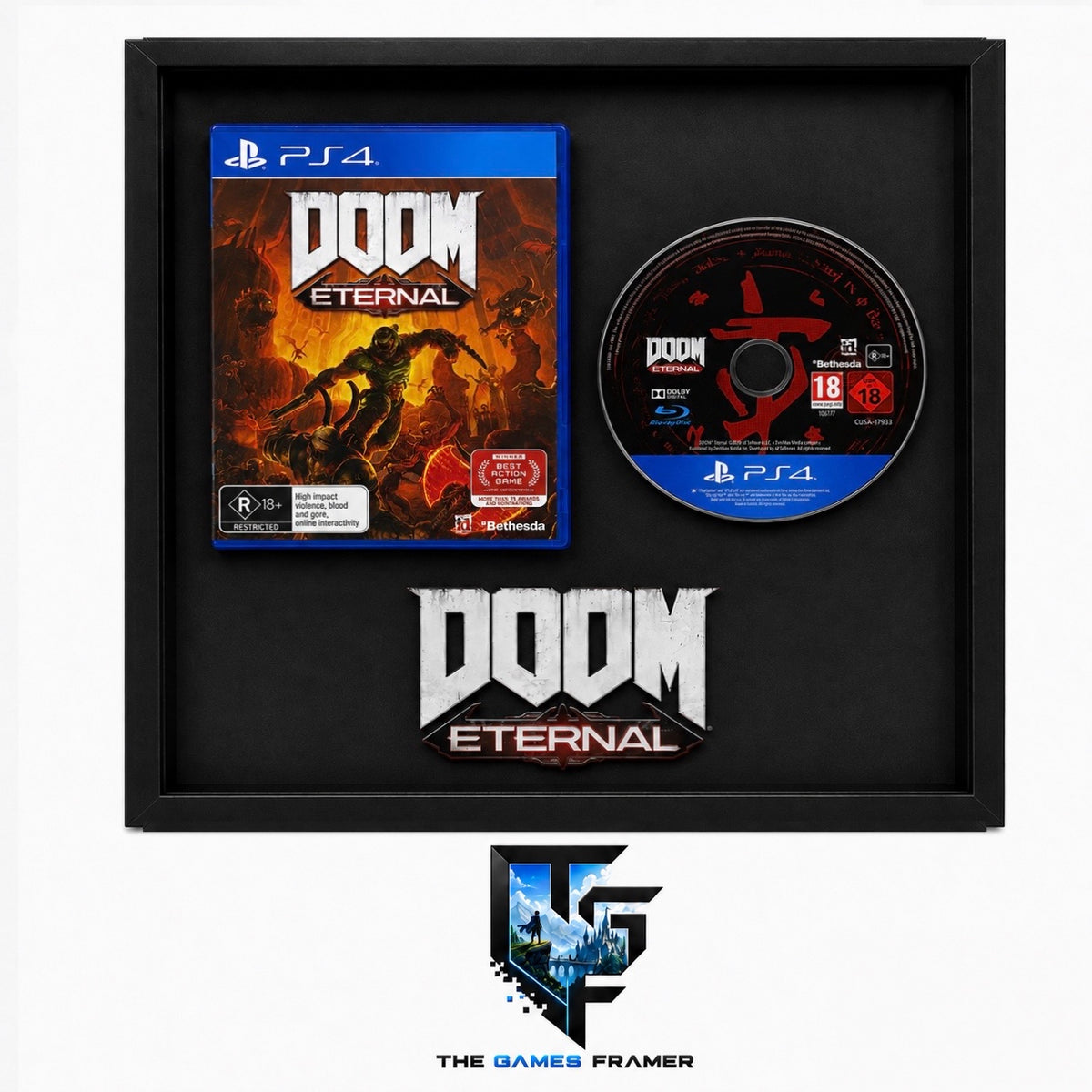 Doom II Games framer Boxed Picture Frame