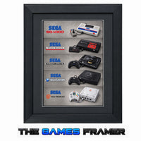 SEGA Evolution Framed Art Print - 5 Choices Professional Mount