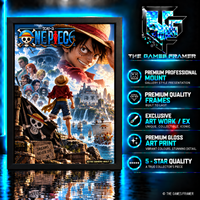 One Piece Luffy Straight Mount Premium Quality Frame