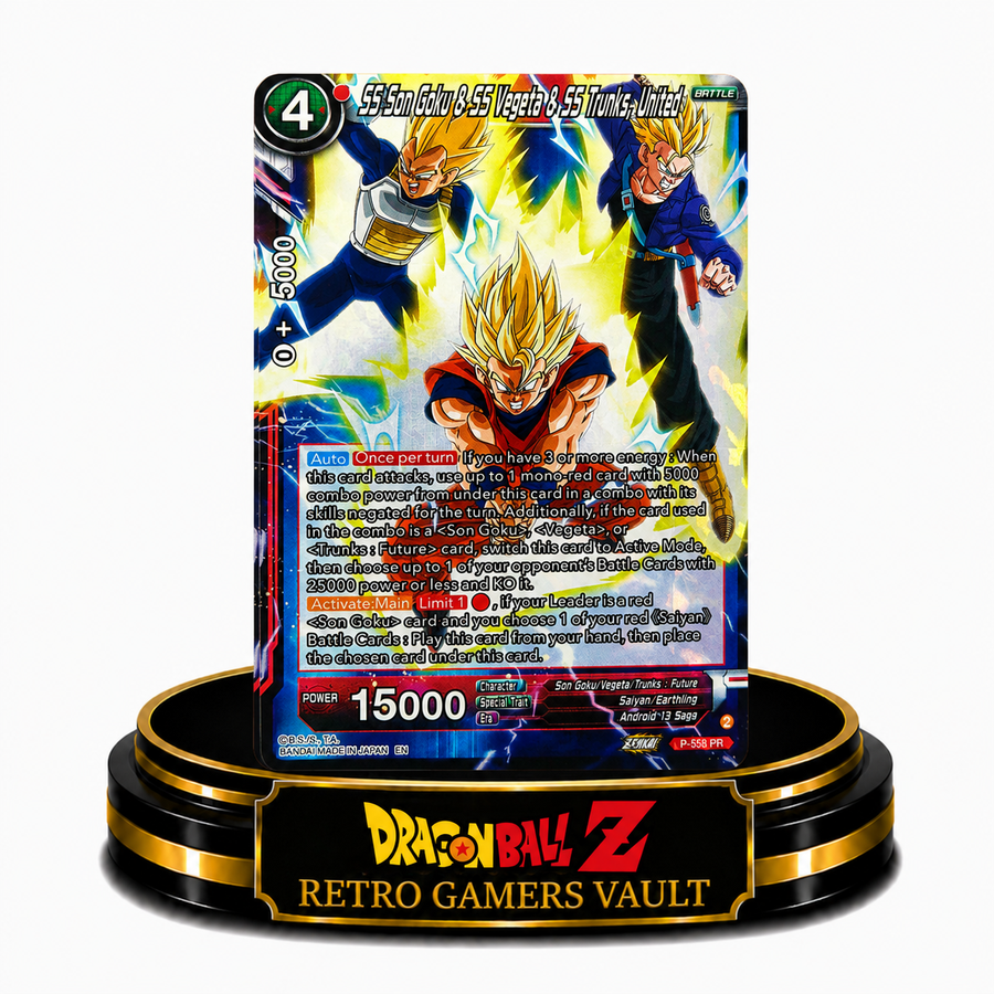 SS Son Goku & SS Vegeta & SS Trunks,United P-558 PR Single Card Mint