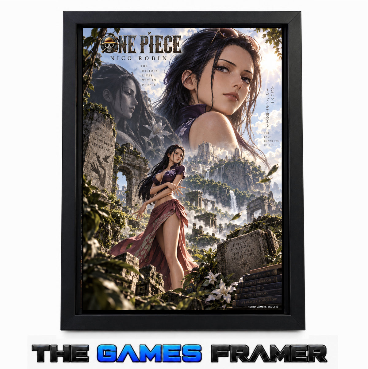 One Piece Nico Robin Straight Mount Premium Quality Frame