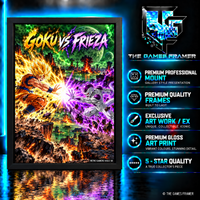 Goku vs Frieza Straight Mount Premium Quality Frame