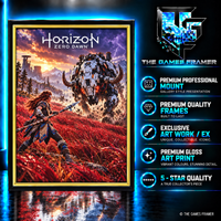 Horizon zero Dawn  Flat Straight Mount Premium Quality Flat Frame