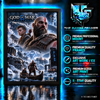 God of War Ragnarok Straight Mount Premium Quality Flat Frame
