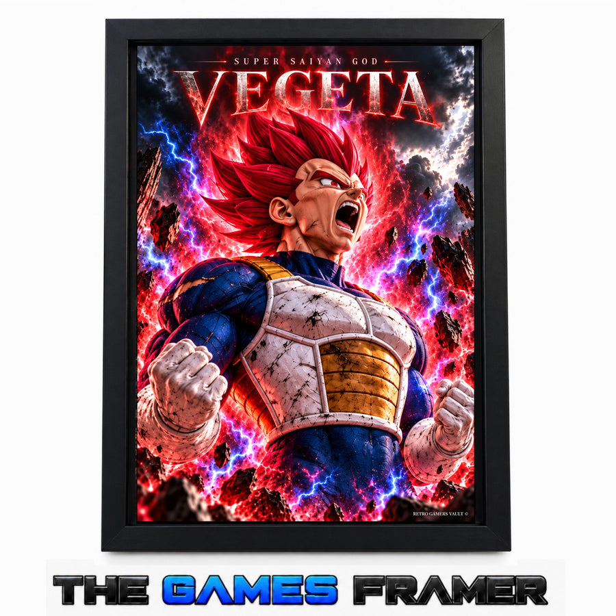 Dragon Ball Vegeta Straight Mount Premium Quality Frame