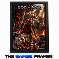 God of War Colosseum Straight Mount Premium Quality Flat Frame