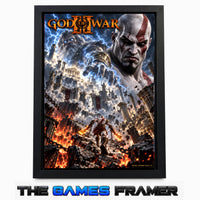 God of War ll Straight Mount Premium Quality Flat Frame