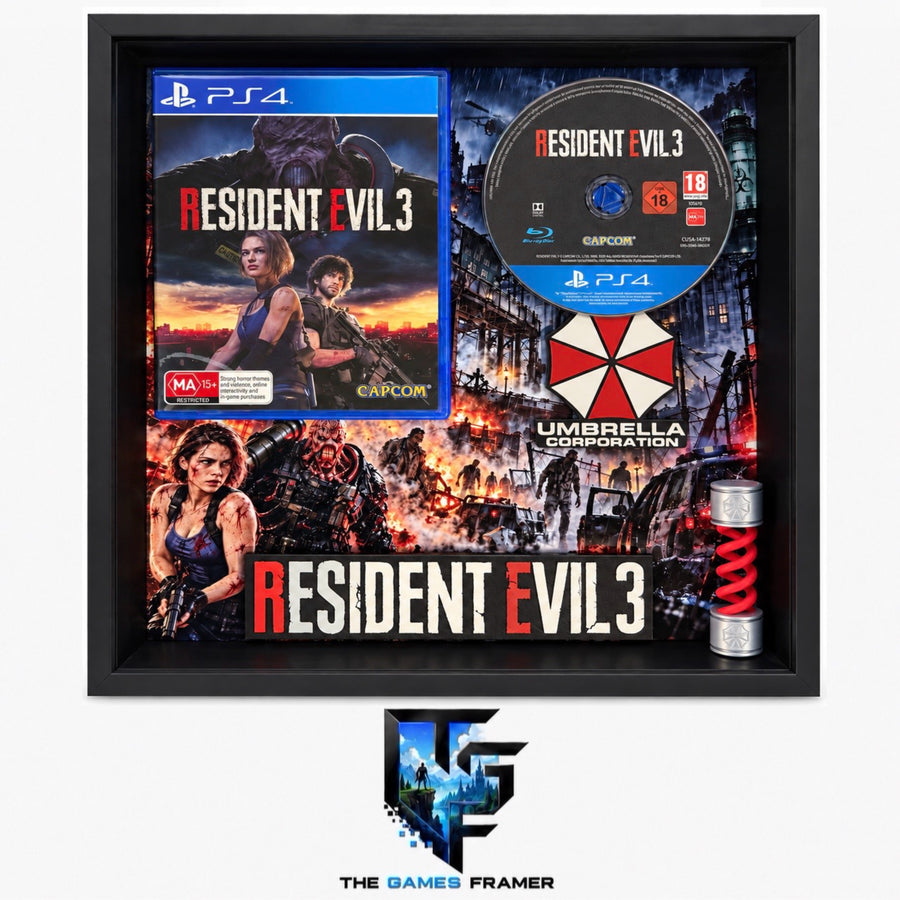 Resident Evil 3  Loaded Edition Games Framer Boxed Picture Frame