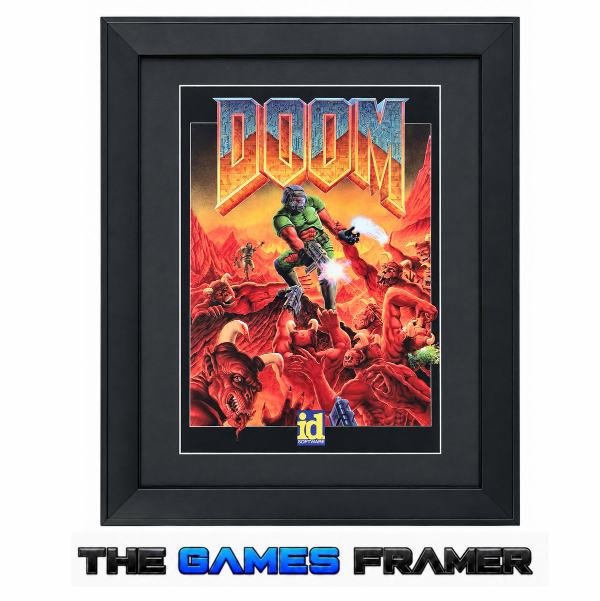 Doom Professional Mounted Premium Art Work Frame
