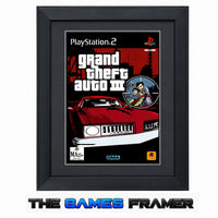 Grand Theft Auto 3 Game PS2 Covers Framed