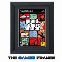 Grand Theft Auto 3 Game PS2 Covers Framed
