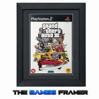 Grand Theft Auto 3 Game PS2 Covers Framed