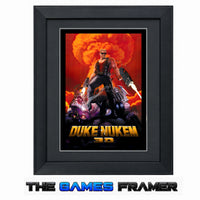 Duke Nukem Framed Exclusive art Print Profresional Mount
