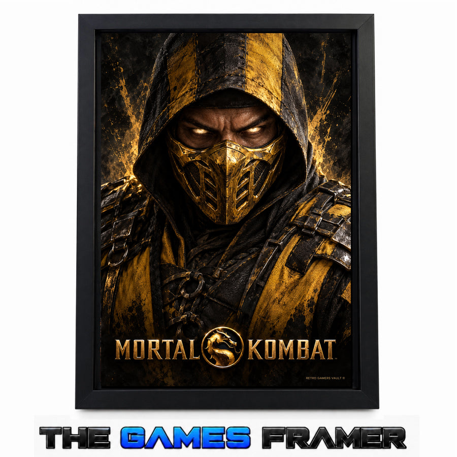 Mortal Kombat Ninja Collection  7 X Straight Mount Premium Quality Flat Frame