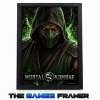 Mortal Kombat Ninja Collection  7 X Straight Mount Premium Quality Flat Frame