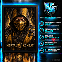Mortal Kombat Ninja Collection  7 X Straight Mount Premium Quality Flat Frame
