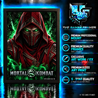 Mortal Kombat Ninja Collection  7 X Straight Mount Premium Quality Flat Frame
