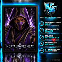 Mortal Kombat Ninja Collection  7 X Straight Mount Premium Quality Flat Frame