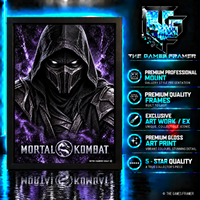 Mortal Kombat Ninja Collection  7 X Straight Mount Premium Quality Flat Frame