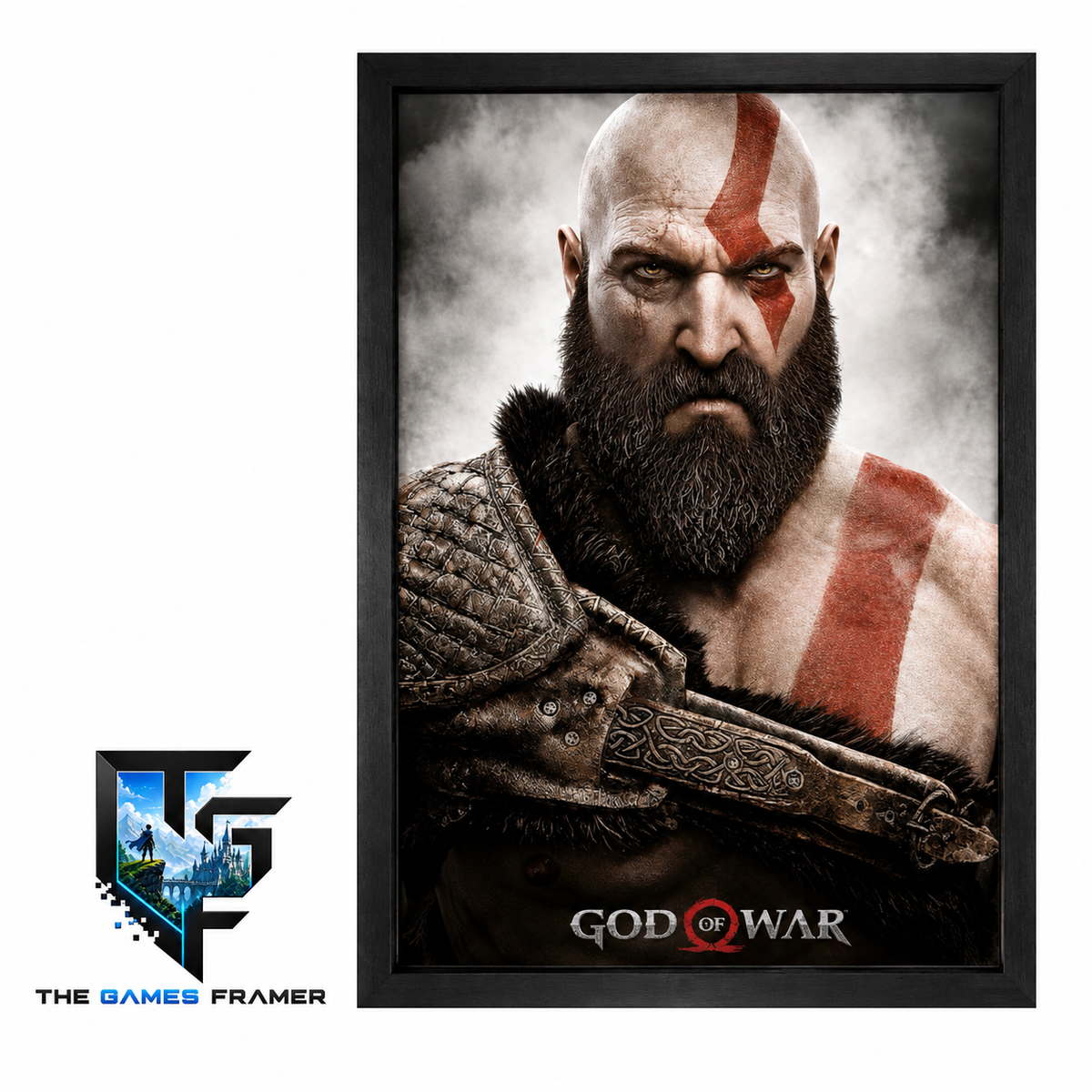 God of War Kratos Framed Print