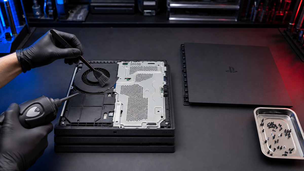 Console modification and restoration work