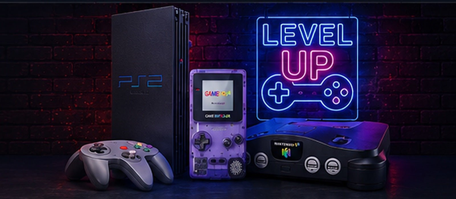 Retro and modern gaming consoles at Retro Gamers Vault